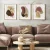 Kit Quadros Decorativos Folhas Abstratas