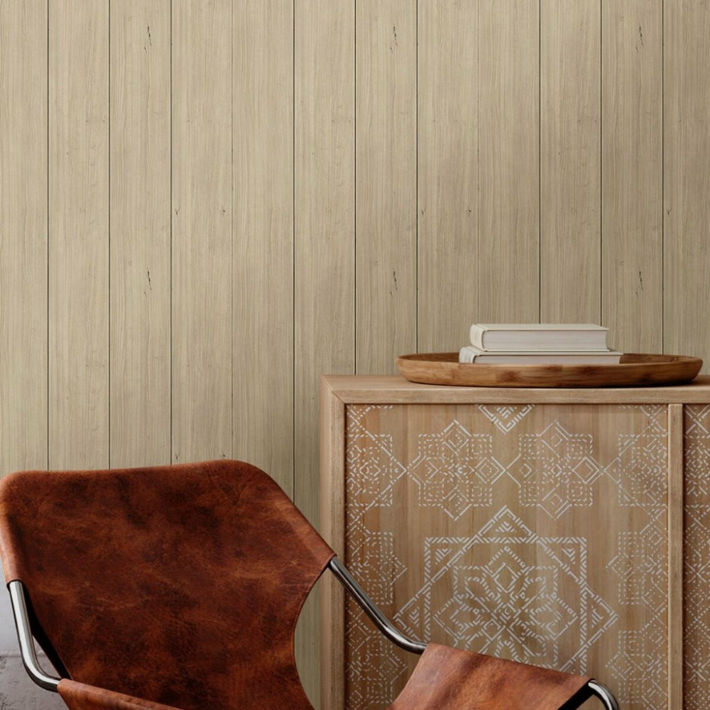 Papel de Parede Madeira Ripada Cocada Papel de Parede Madeira Ripada Cocada