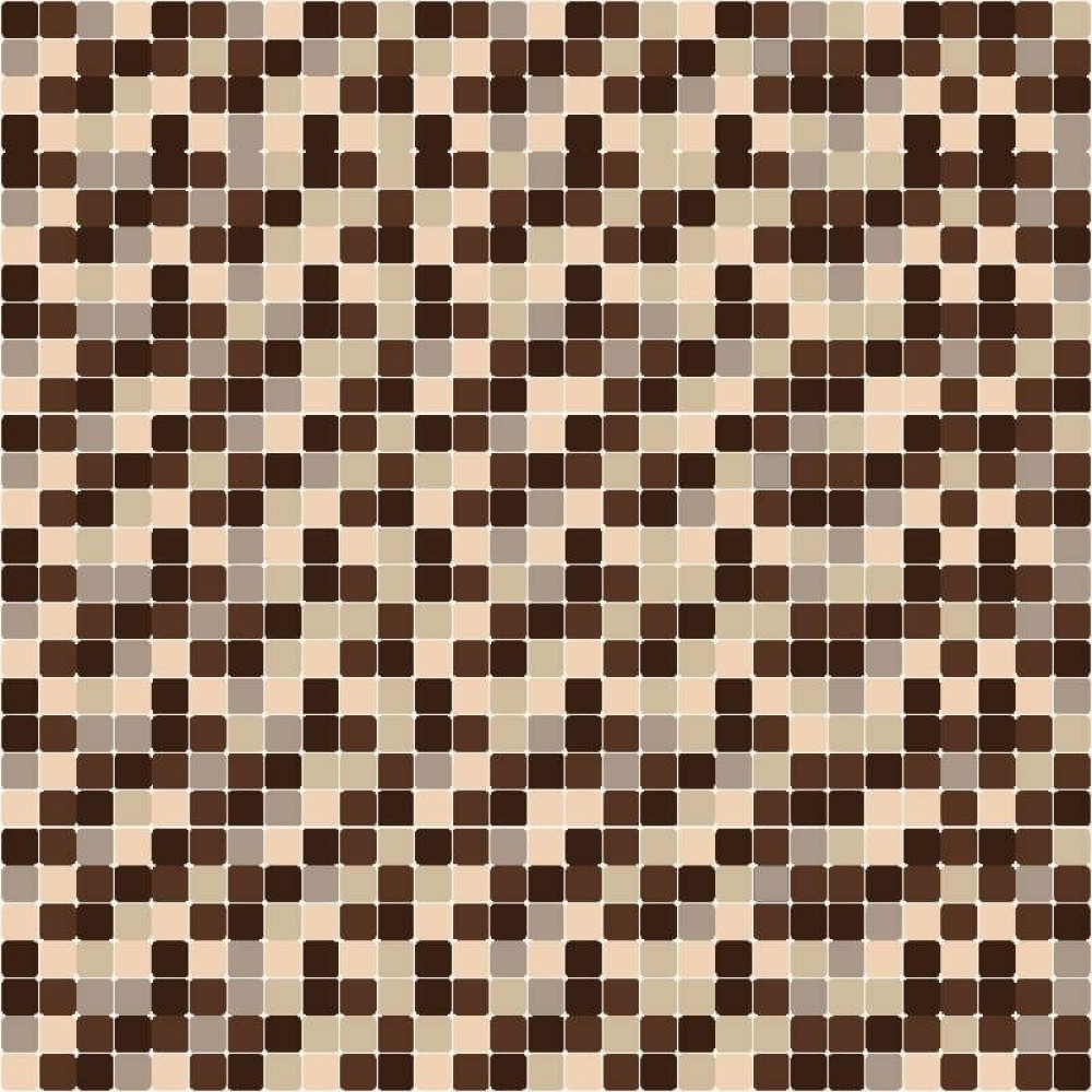 Papel de Parede Pastilhas Bege e Marrom