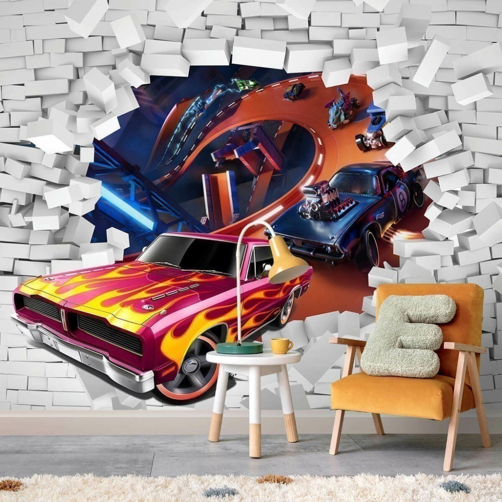 Papel De Parede Personalizado Carros de Corrida