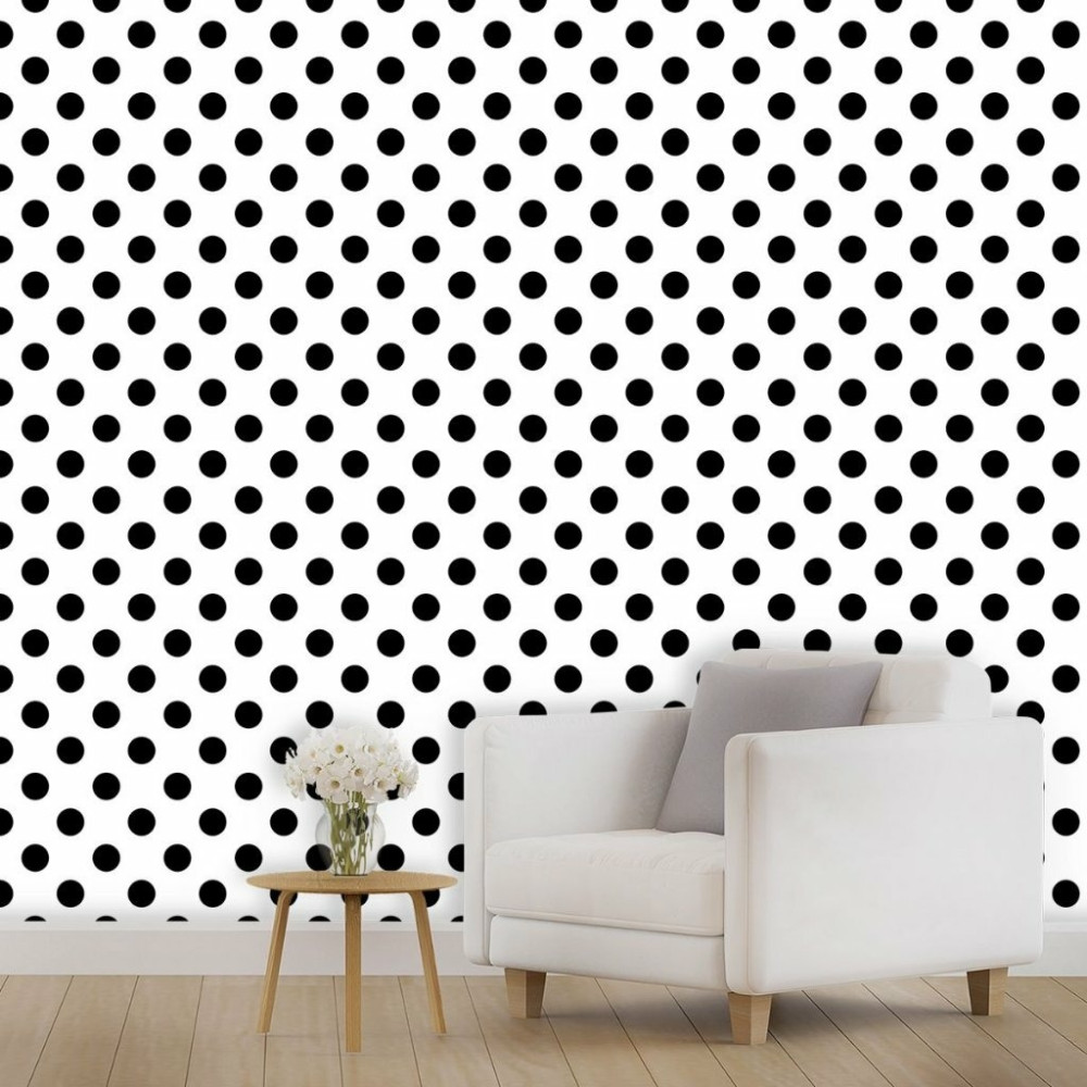 Papel De Parede Personalizado Póa P&B