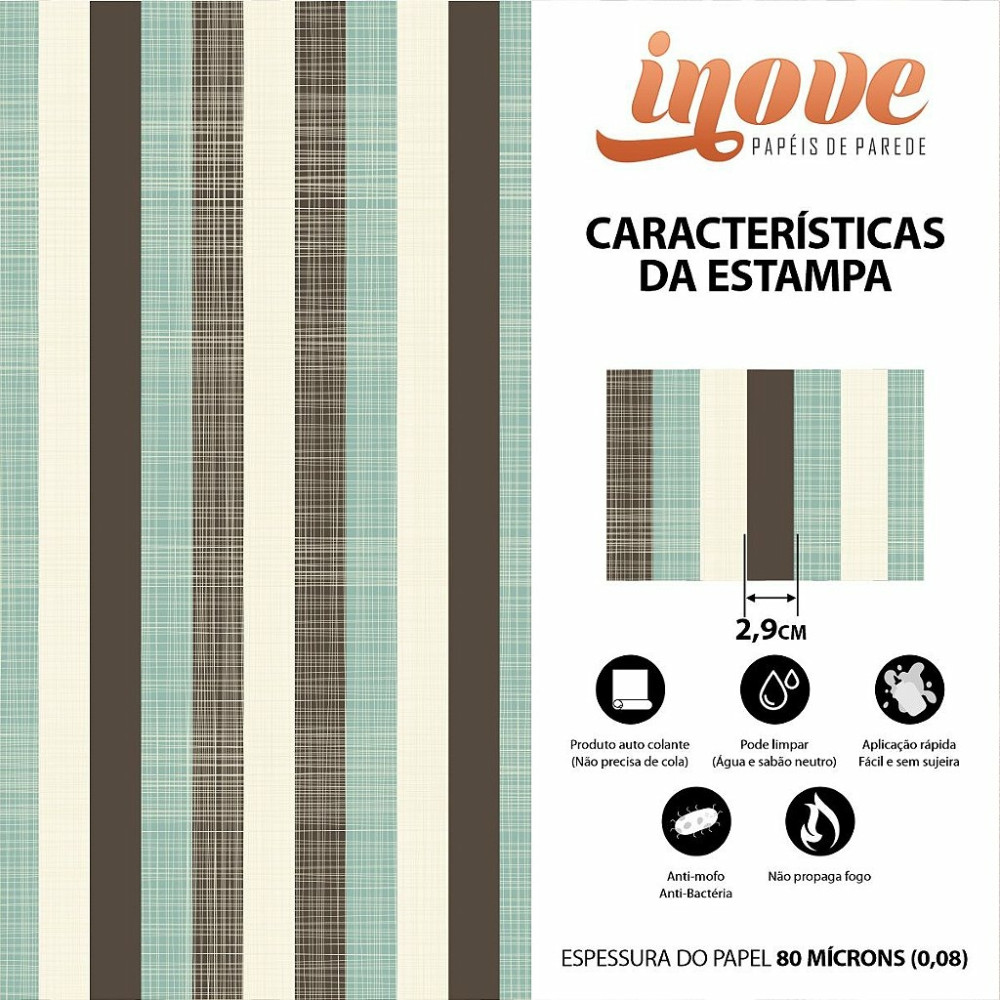 Papel de Parede Tecido Listras