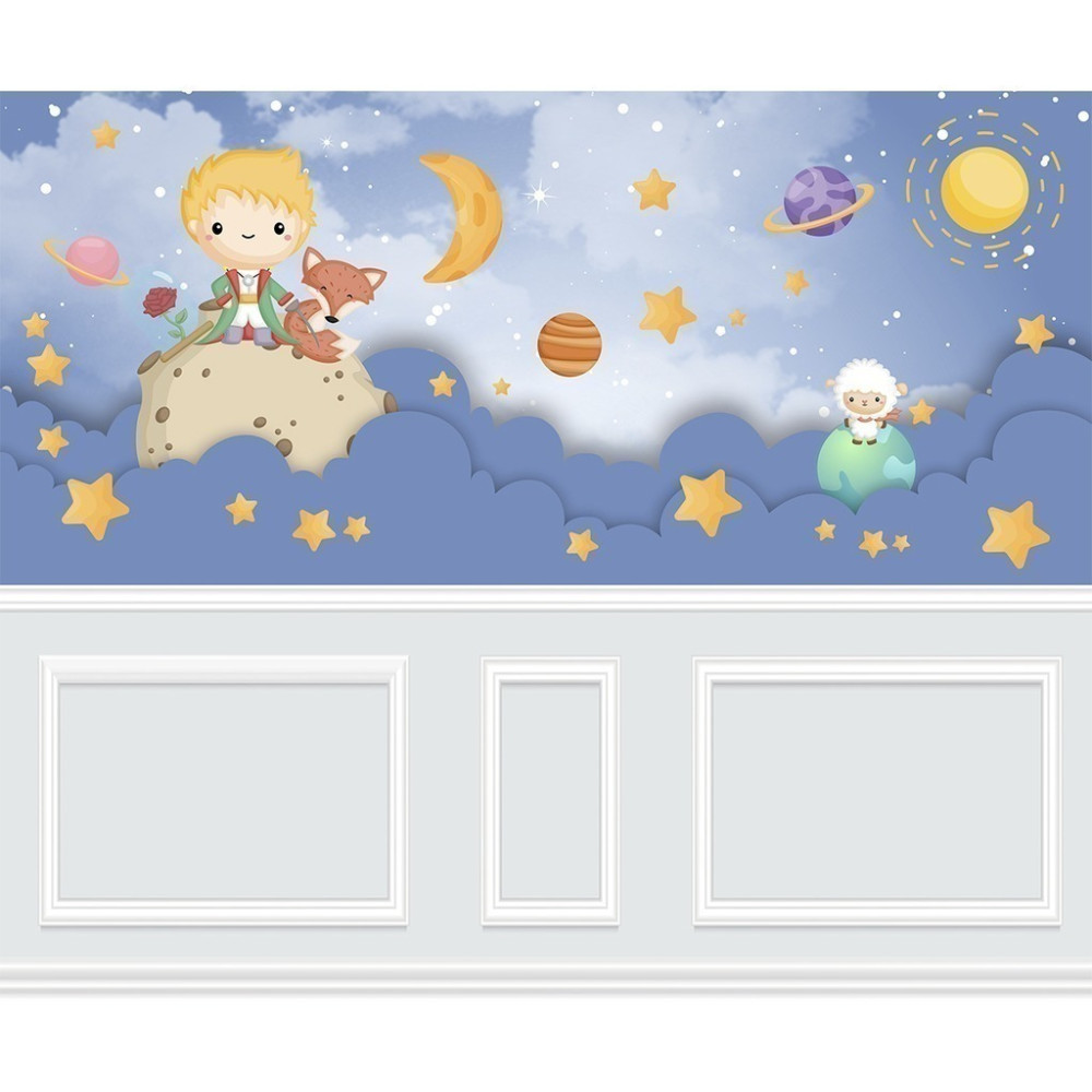 Papel De Parede Personalizado O Pequeno Príncipe No Céu Encantado