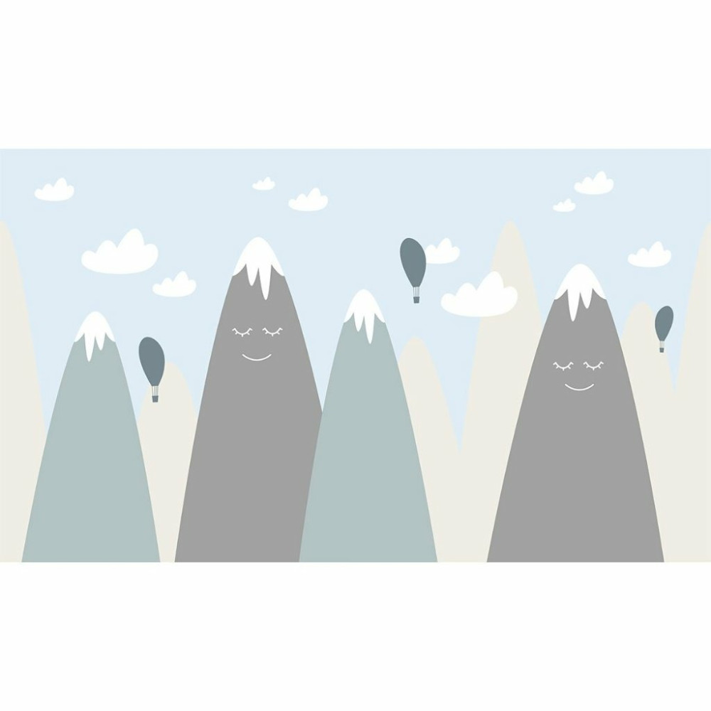 Papel de Parede Personalizado Montanhas Sorridentes