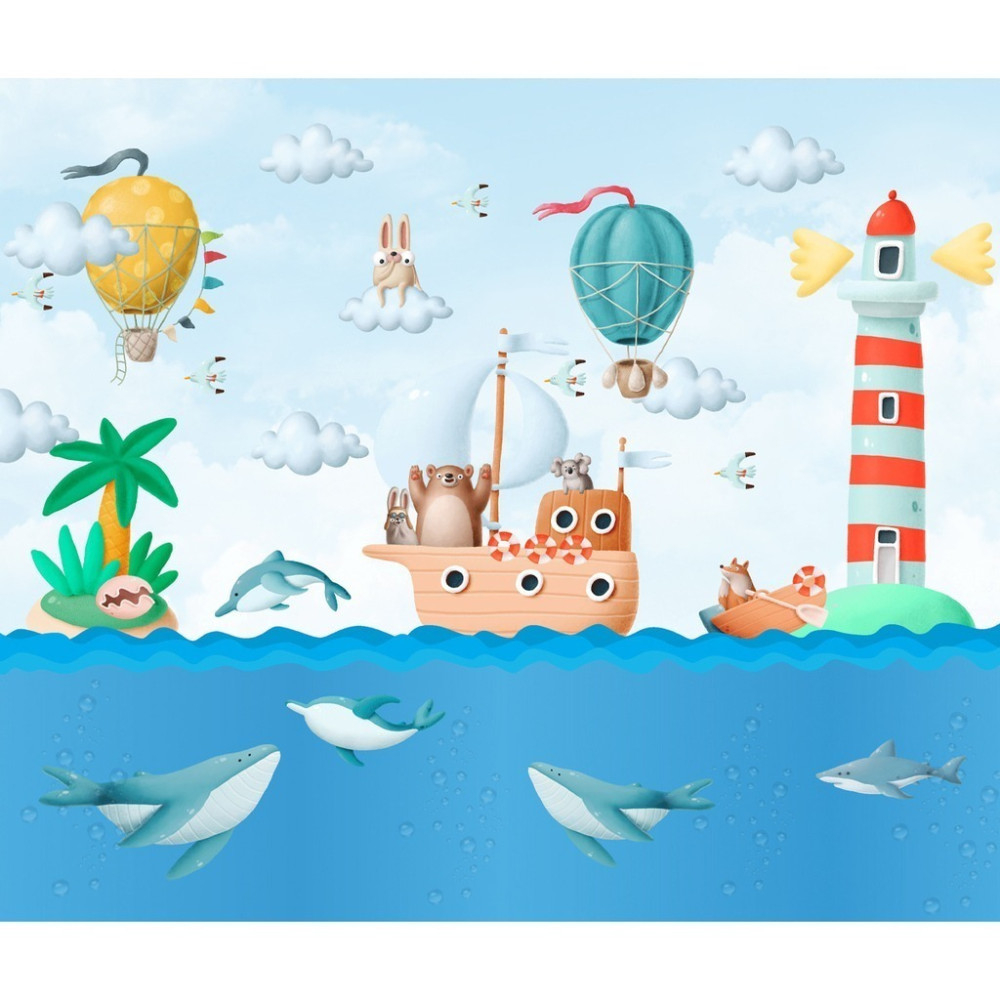 Papel De Parede Personalizado Ursinho Marinheiro