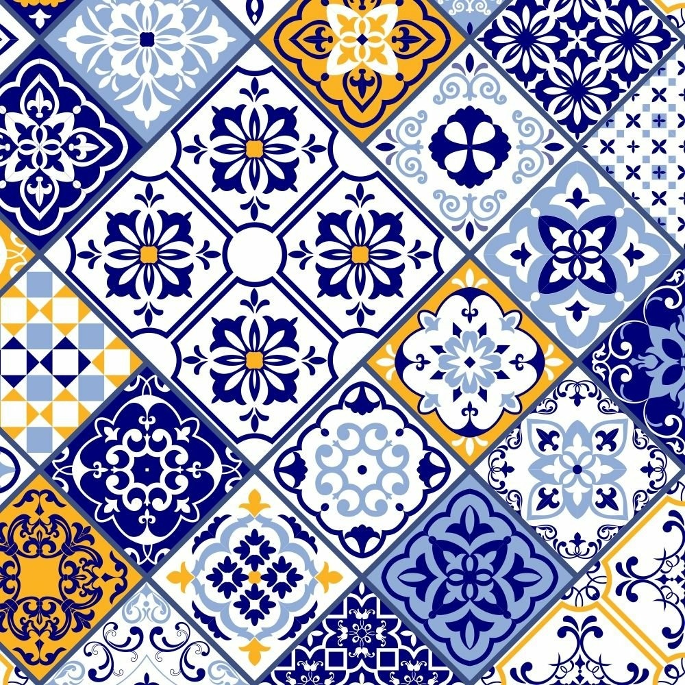 Papel de Parede Azulejo Atenas