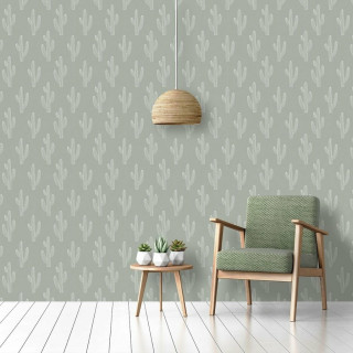 Papel de Parede Personalizado Cactos Minimalist