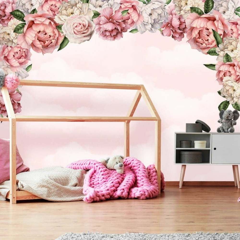 Papel de Parede Personalizado Bow Of Flowers