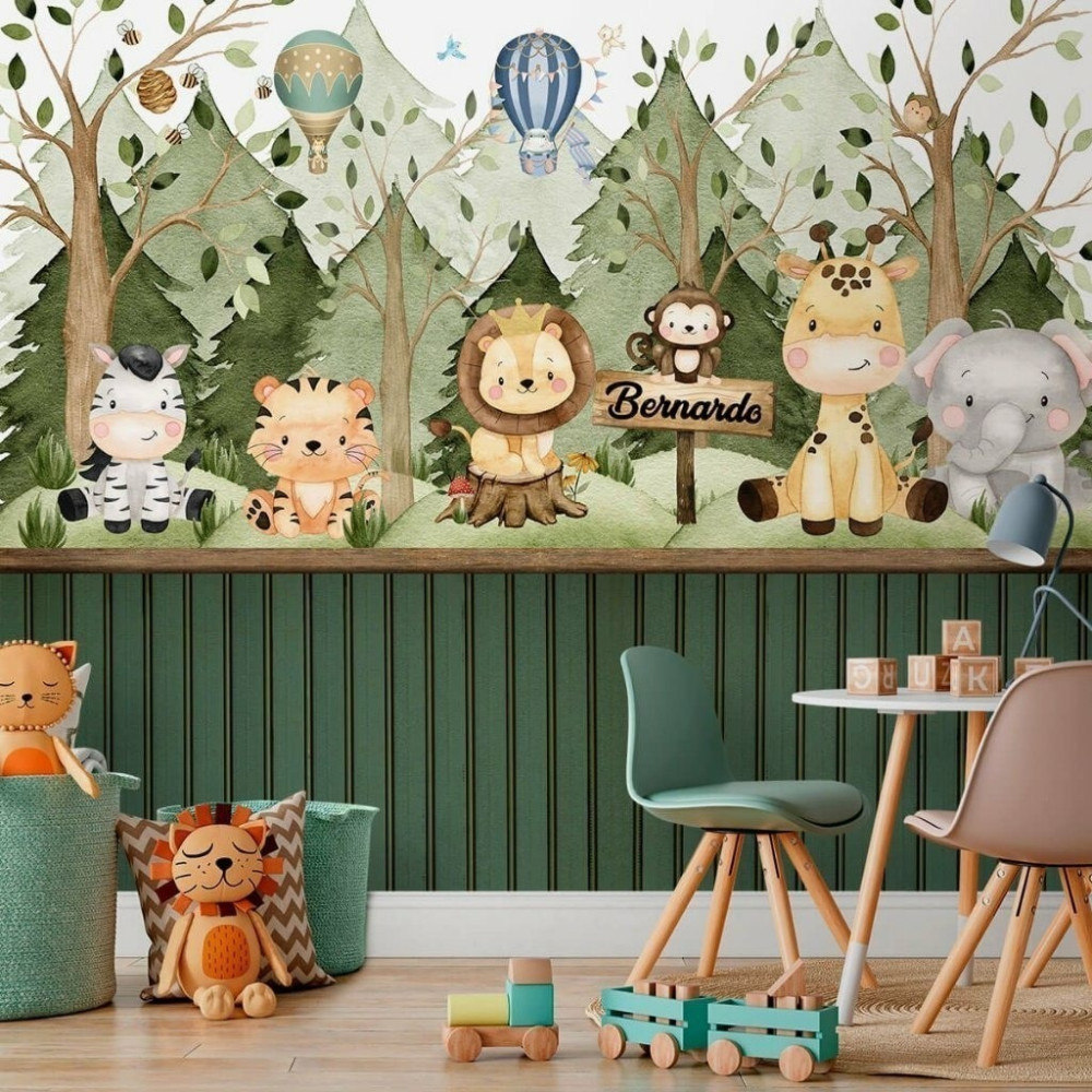 Papel de Parede Personalizado Safári Encantado