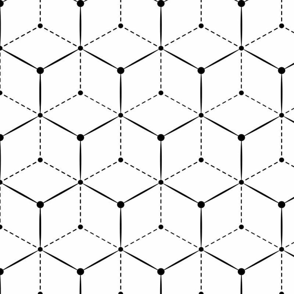 Papel de Parede Geométrico 3D Estilo Retrô