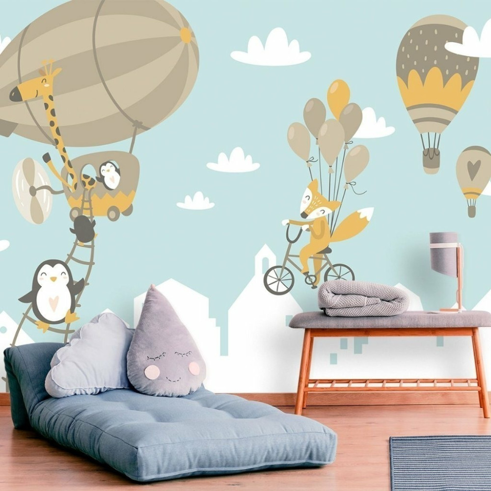 Papel de Parede Personalizado Dirigível Encantado