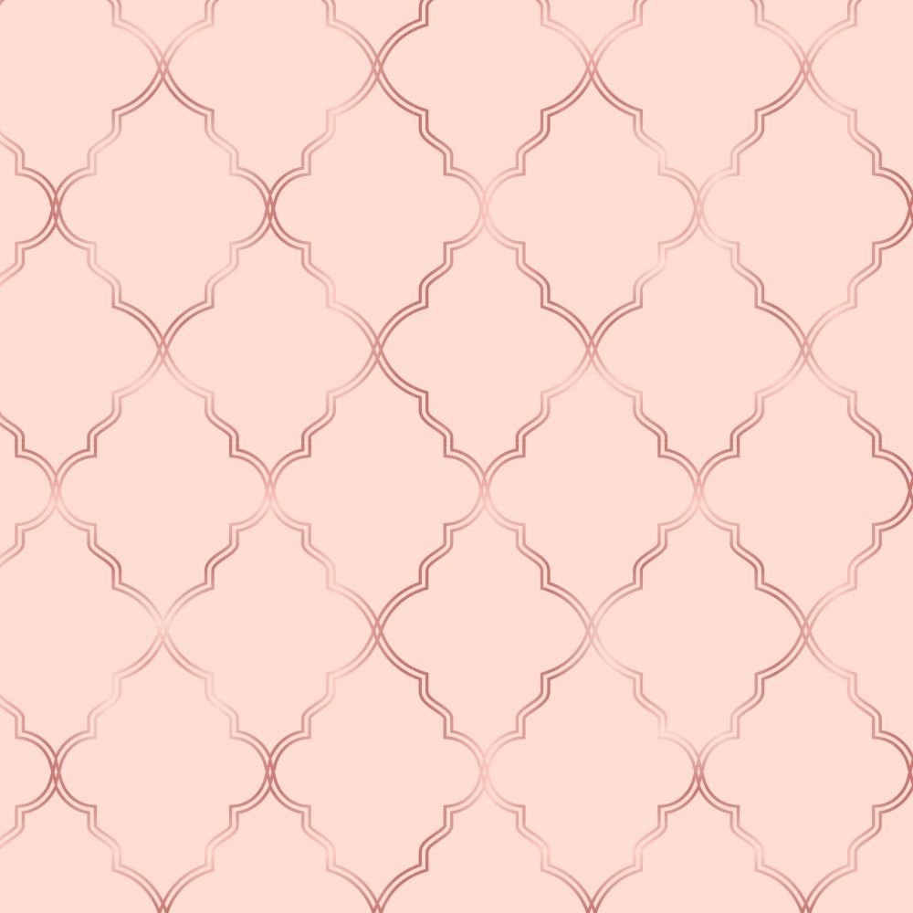 Papel de Parede Geométrico Soft Pink Dark