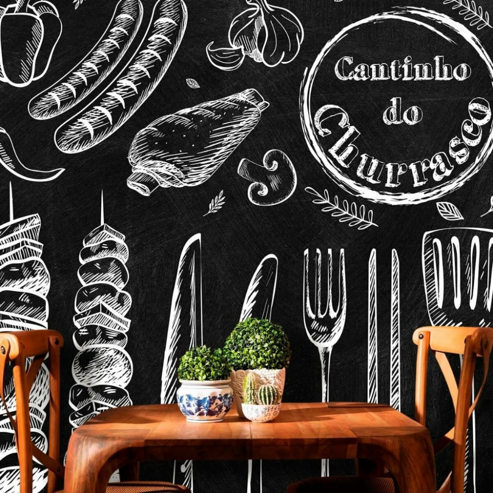 Papel de Parede Personalizado Cantinho Do Churrasco