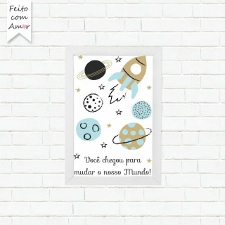 Placa Decorativa "Nosso Mundo