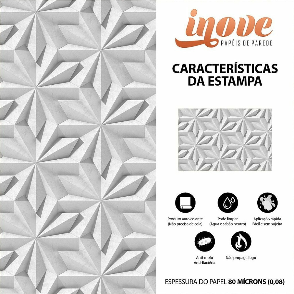 Papel de Parede 3D Geométrico Origami Papel de Parede 3D Geométrico Origami