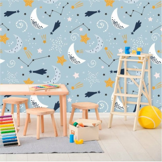 Papel de Parede Baby Céu Estrelado
