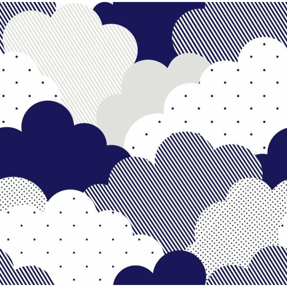 Papel de Parede Baby Nuvens Blue
