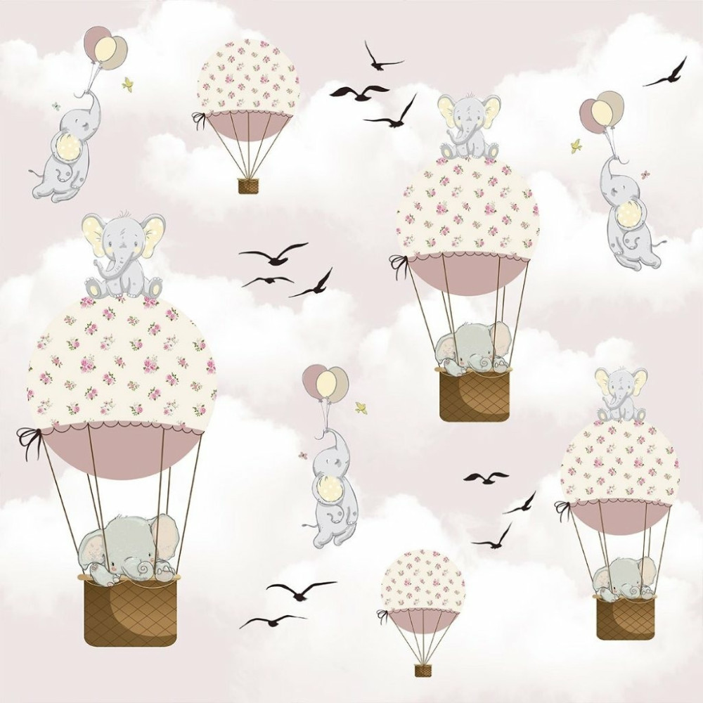 Papel de Parede Personalizado Elefante Baby Papel de Parede Personalizado Elefante Baby