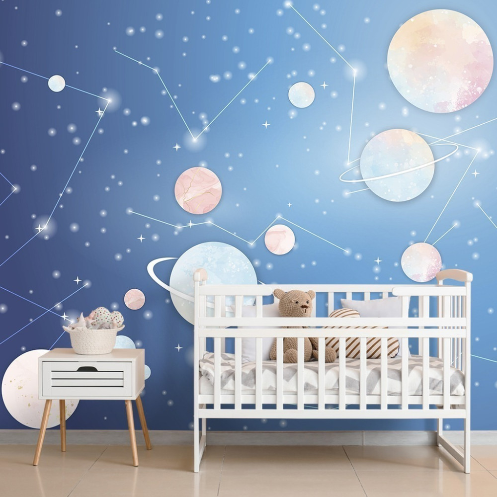 Papel De Parede Personalizado Planetas e Constelações