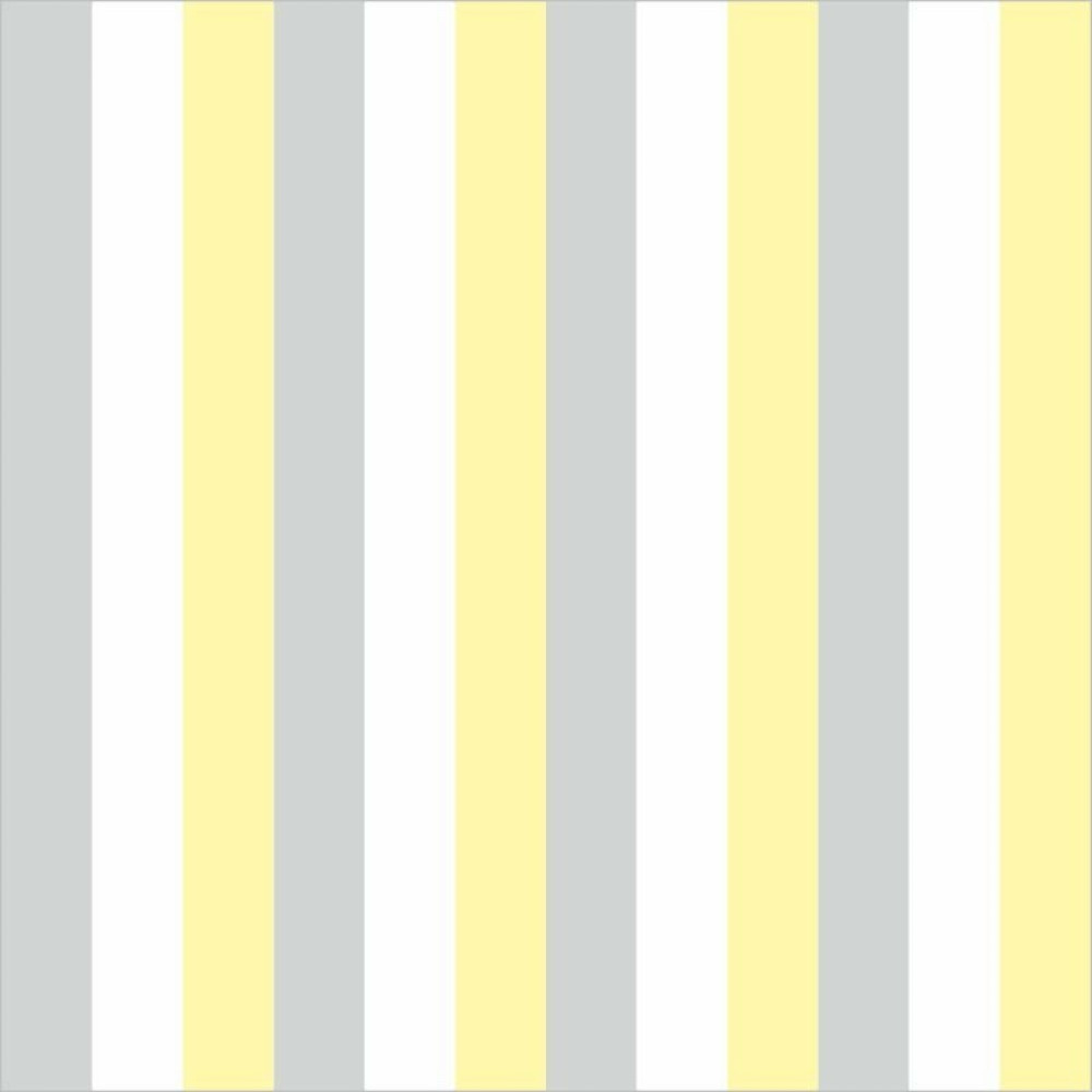 Papel de Parede Listrado, Amarelo, Branco e Cinza