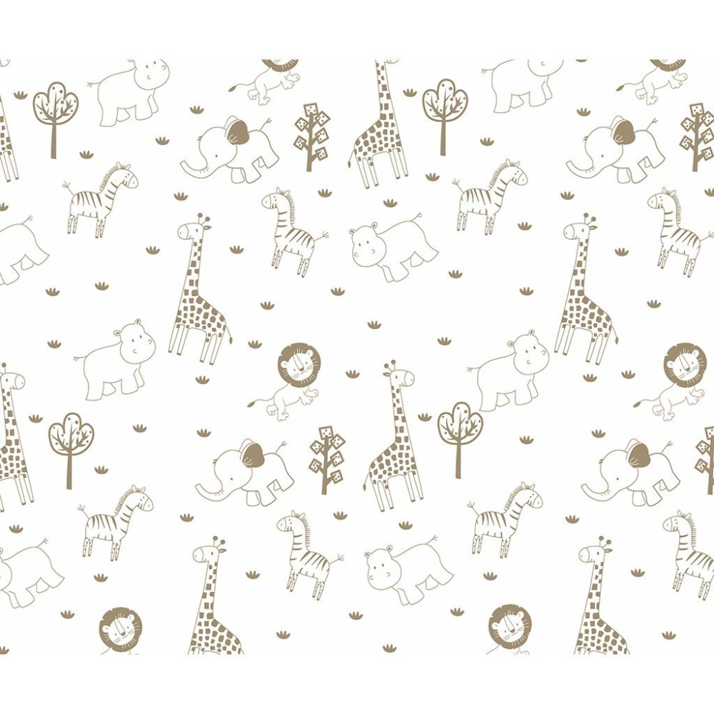 Papel De Parede Personalizado Desenho Safari