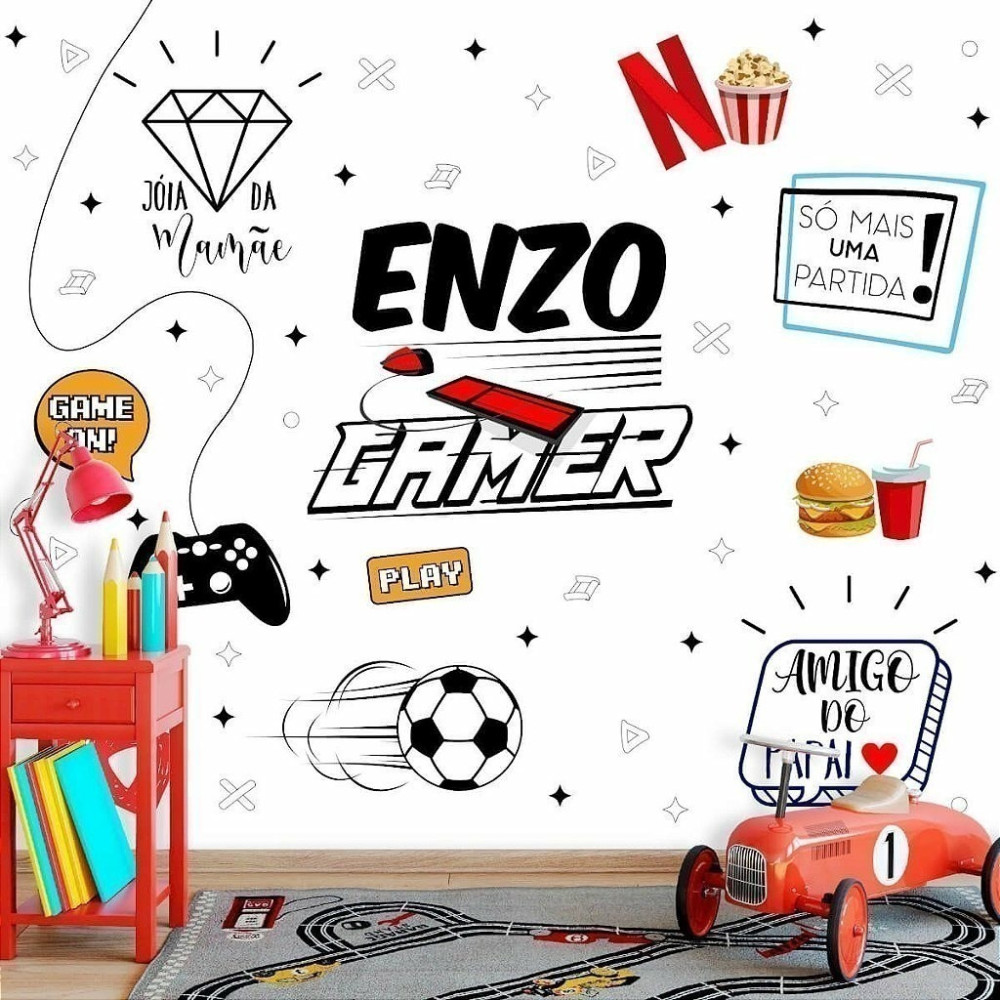 Papel de Parede Personalizado Gamer