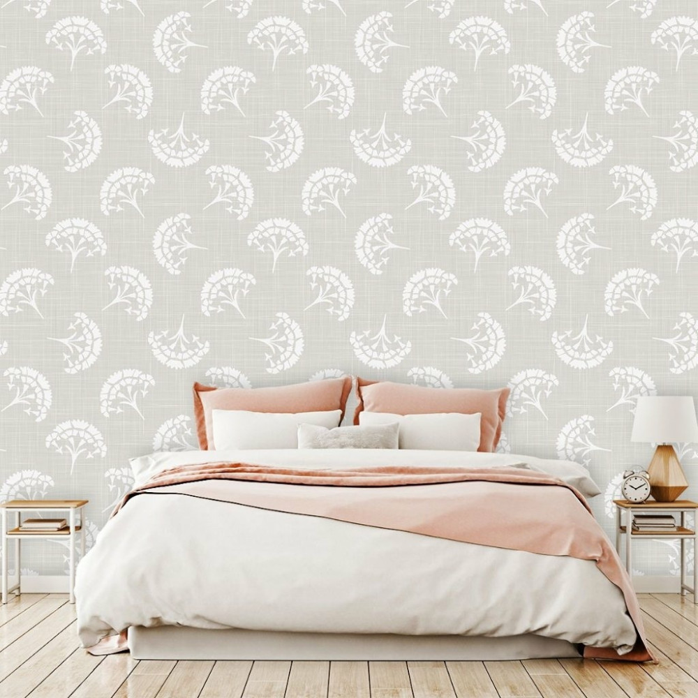 Papel De Parede Personalizado Linhas e Flores