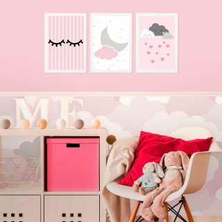 Kit de Placas Decorativa Baby Lua