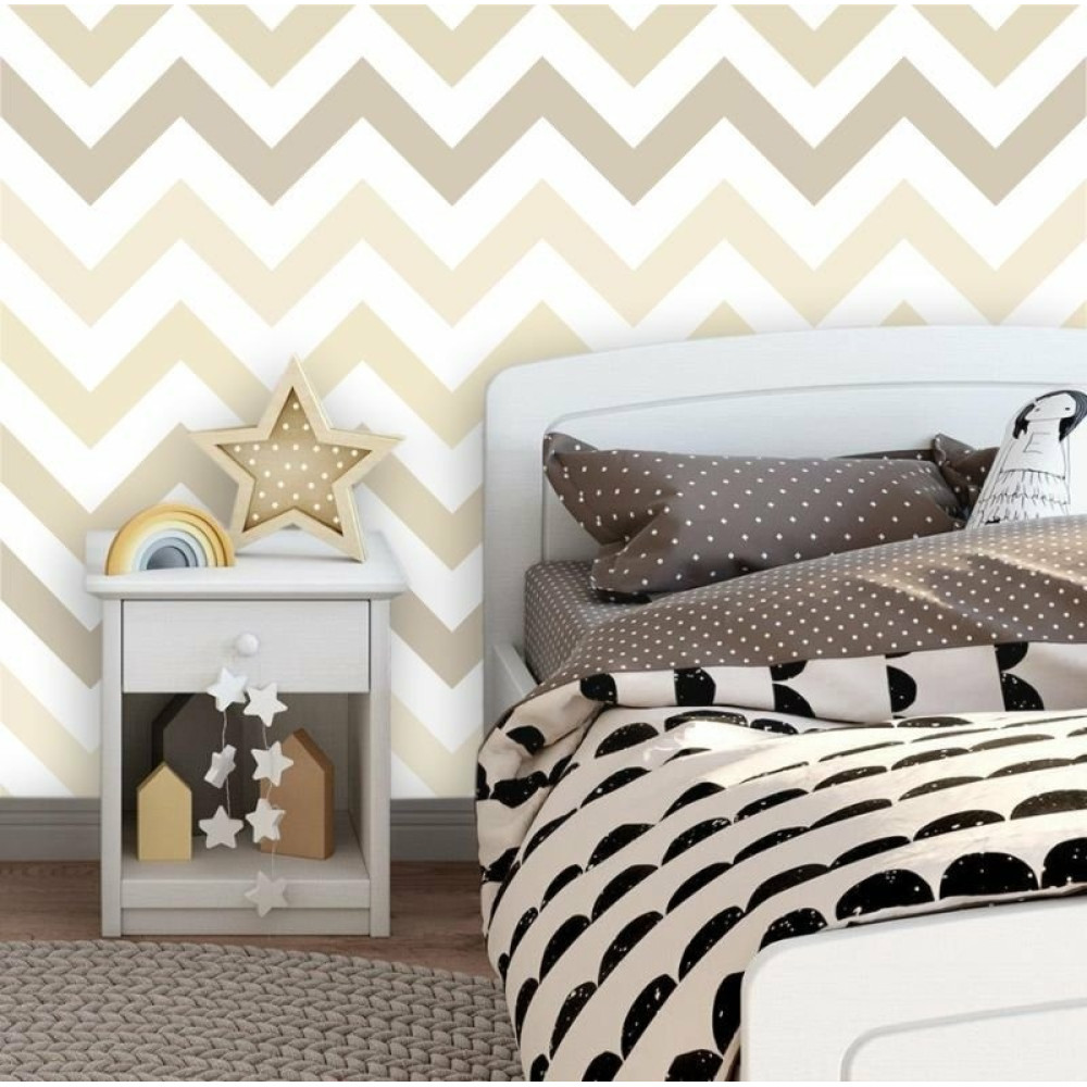 Papel de Parede Chevron Scarlet