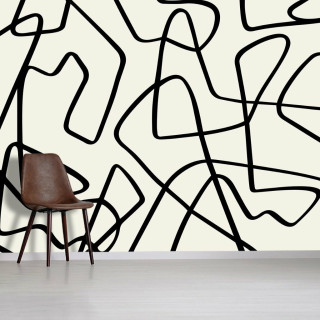 Papel De Parede Personalizado Linhas Abstratas