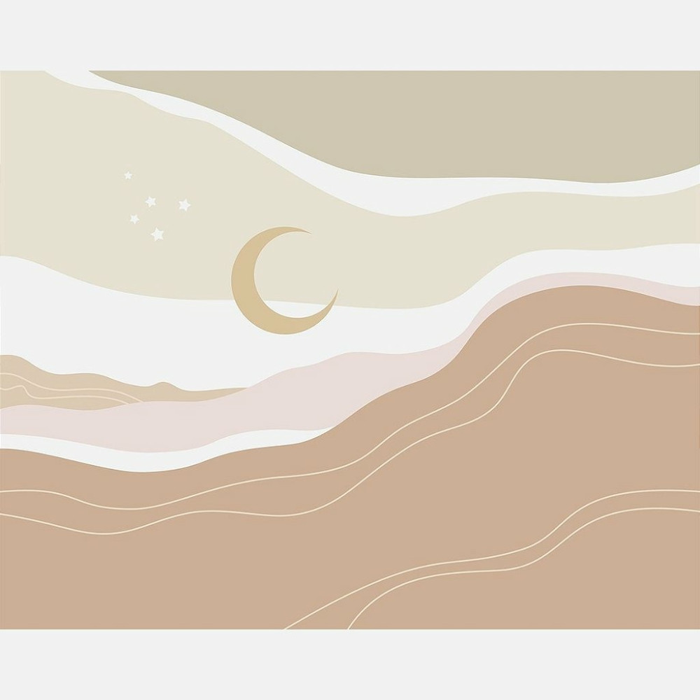 Papel de Parede Personalizado Deserto Lunar Papel de Parede Personalizado Deserto Lunar