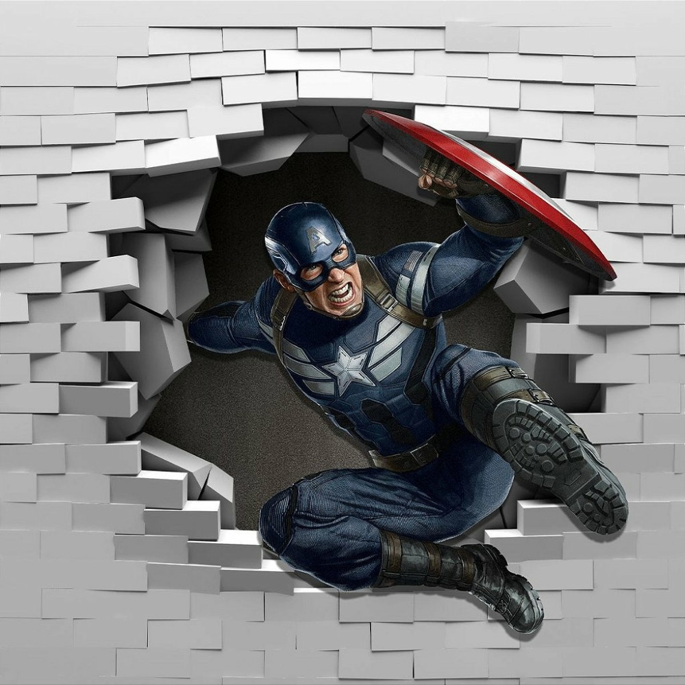 Papel de Parede Personalizado Capitão América Papel de Parede Personalizado Capitão América