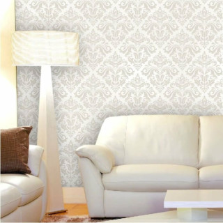 Papel de Parede Arabescos Bege