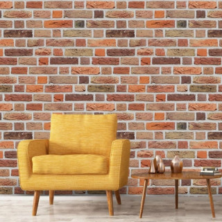 Papel de Parede Tijolinho com acabamento Rústico