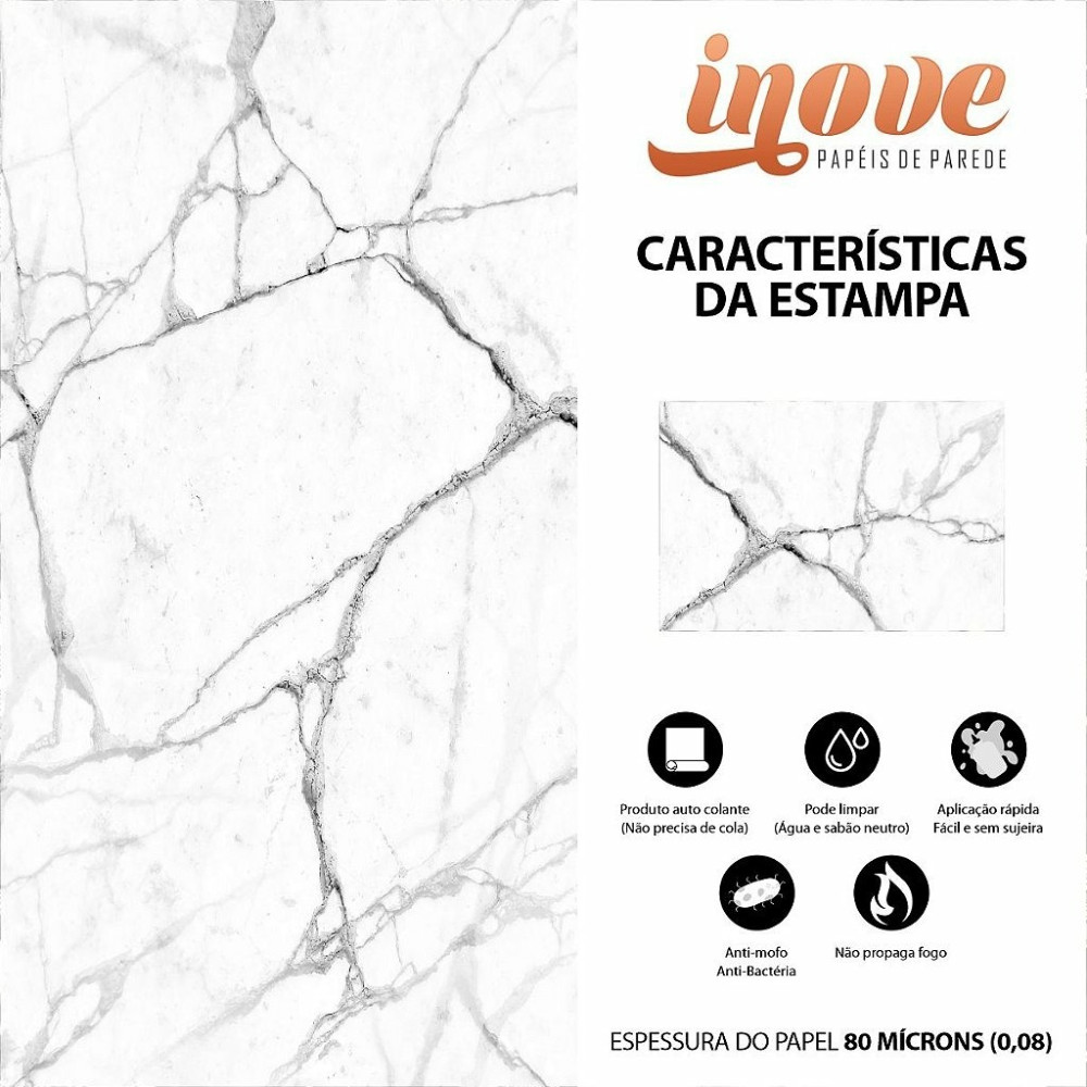 Papel de Parede Mármore Ice