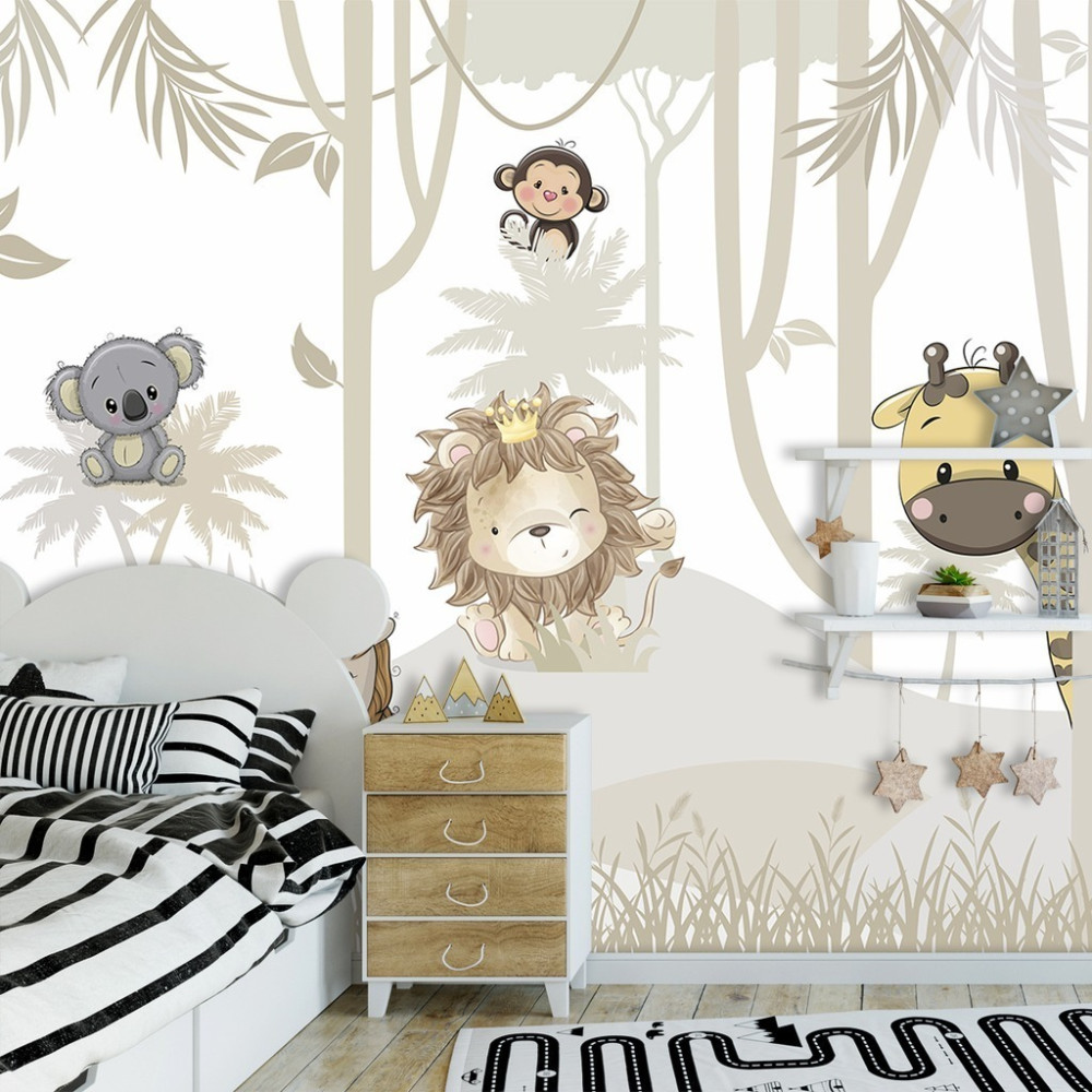 Papel De Parede Personalizado Rei Da Floresta Cute