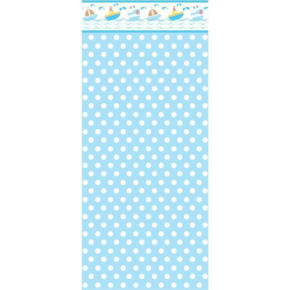 Papel de Parede Infantil Meia Parede Poá Marinheiro
