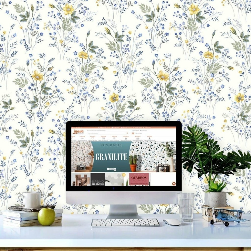 Papel De Parede Personalizado Flores Papel De Parede Personalizado Flores