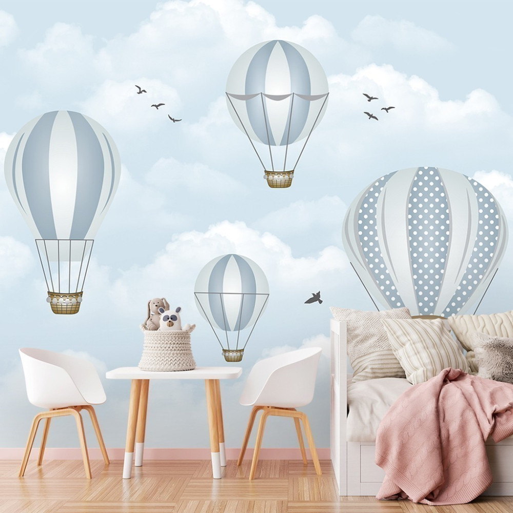 Papel De Parede Personalizado Balões No Céu