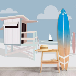 Papel De Parede Personalizado Beach