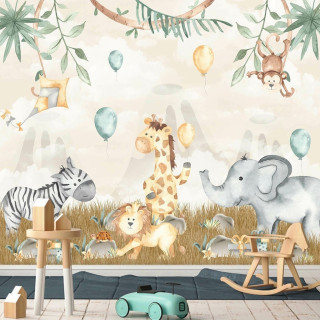 Papel De Parede Personalizado Zoo Safári
