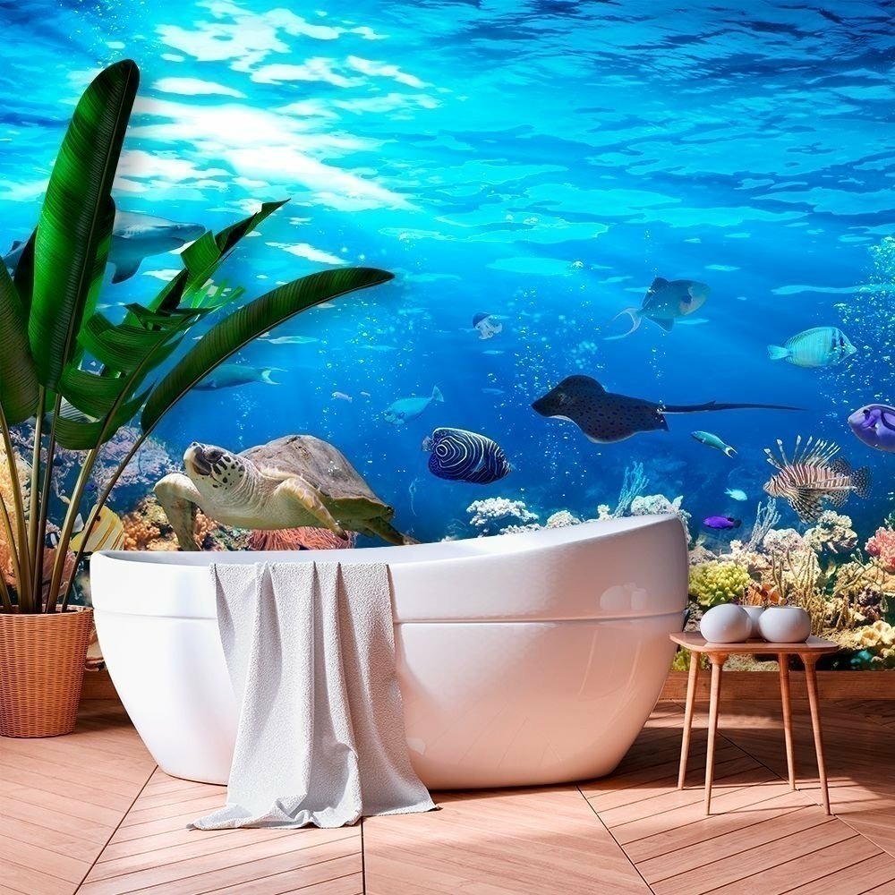 Papel de Parede Personalizado Fundo do Mar