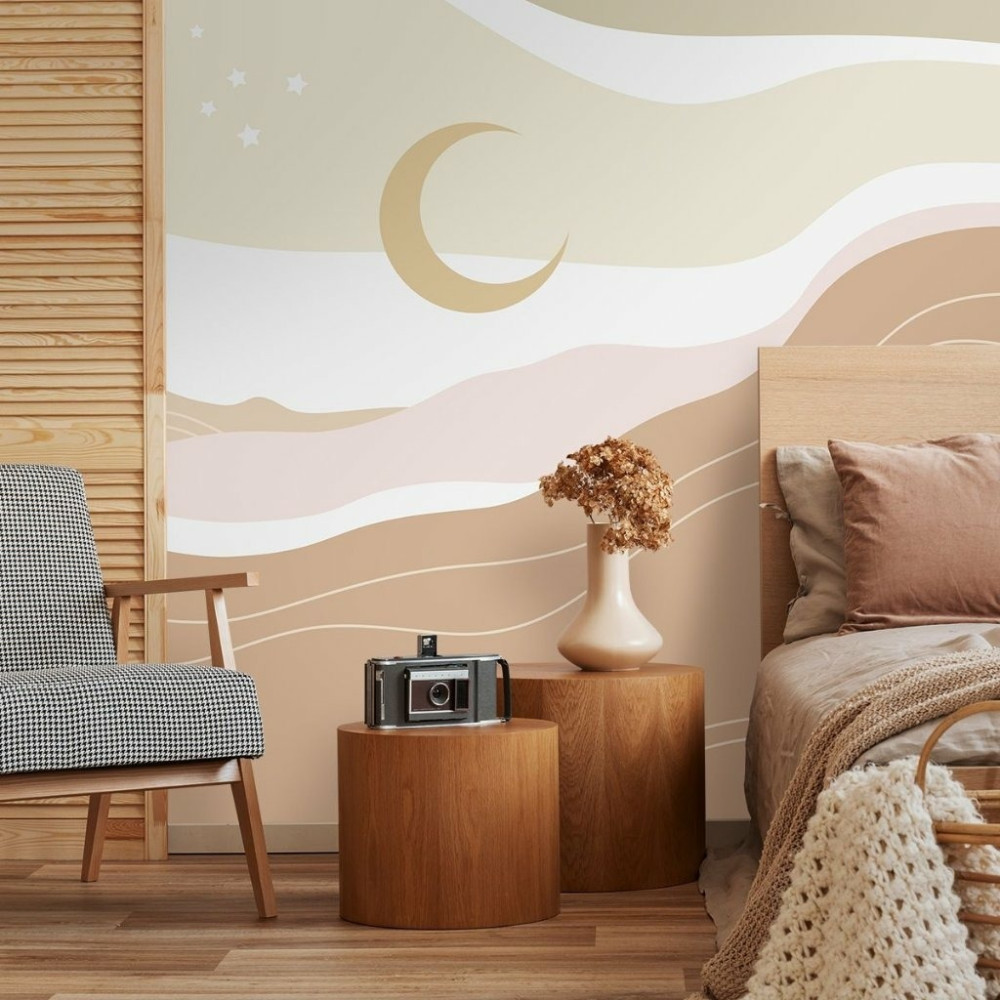Papel de Parede Personalizado Deserto Lunar Papel de Parede Personalizado Deserto Lunar