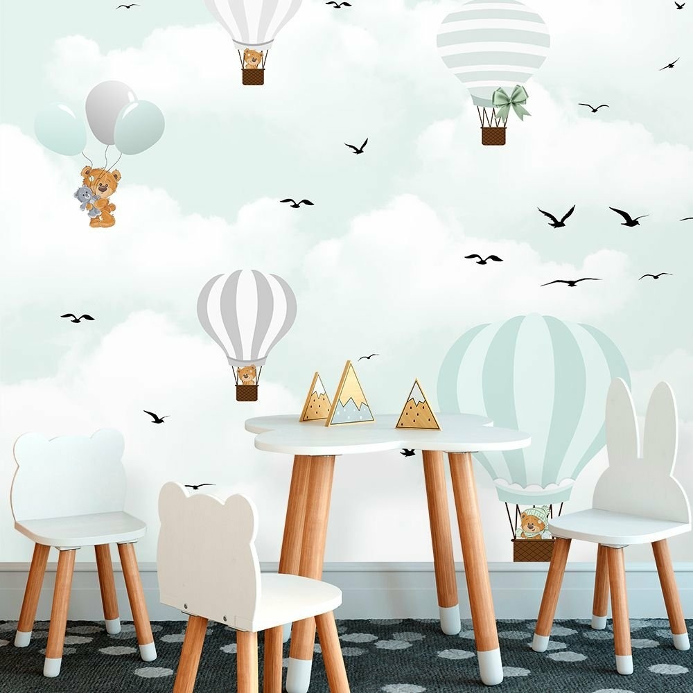 Papel de Parede Personalizado Balões Baby