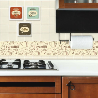 Faixa Decorativa para Cozinha Love Coffee