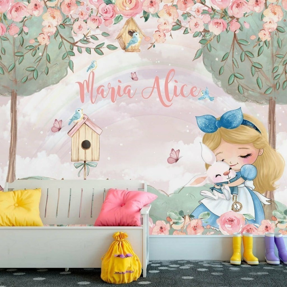 Papel De Parede Personalizado Jardim Da Alice Papel De Parede Personalizado Jardim Da Alice