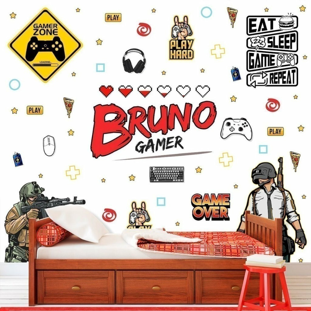 Papel de Parede Personalizado Gamer Moderno