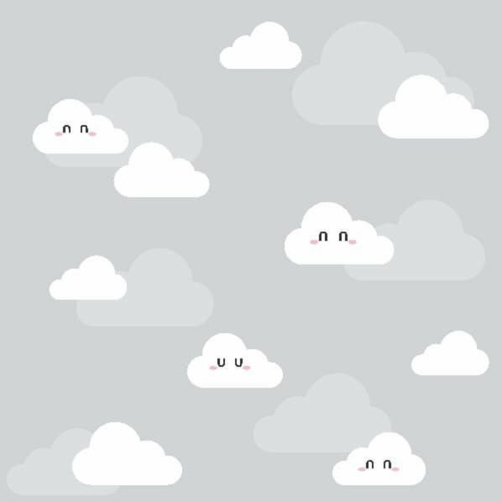 Papel de Parede Infantil Nuvens Encantadas Papel de Parede Infantil Nuvens Encantadas