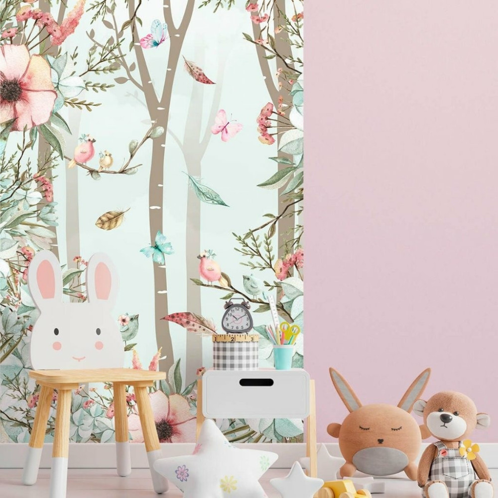 Papel de Parede Personalizado Jardim Encantado