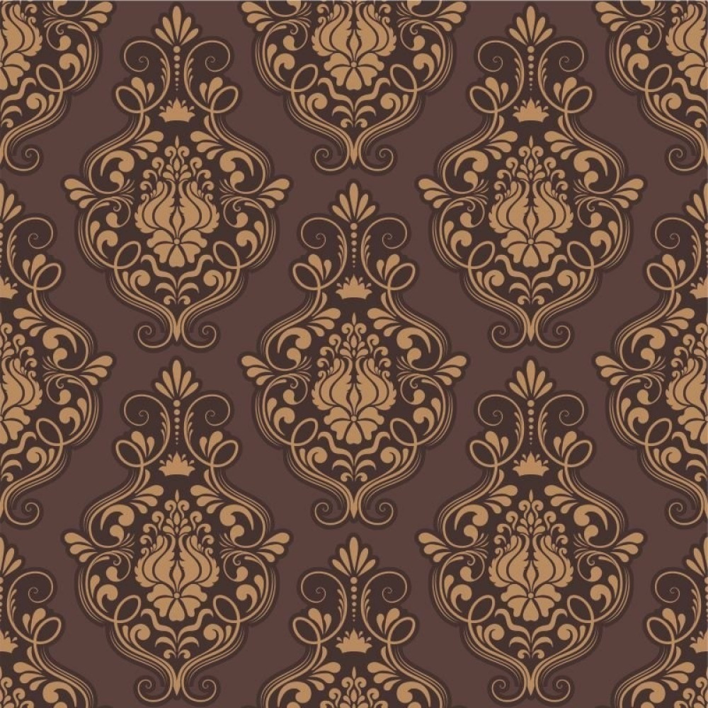 Papel de Parede Arabesco Brown